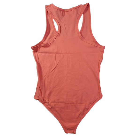Zenana Womens Racerback Blush Tank Bodysuit Medium Stretchy & Comfortable NEW - Picture 2 of 7